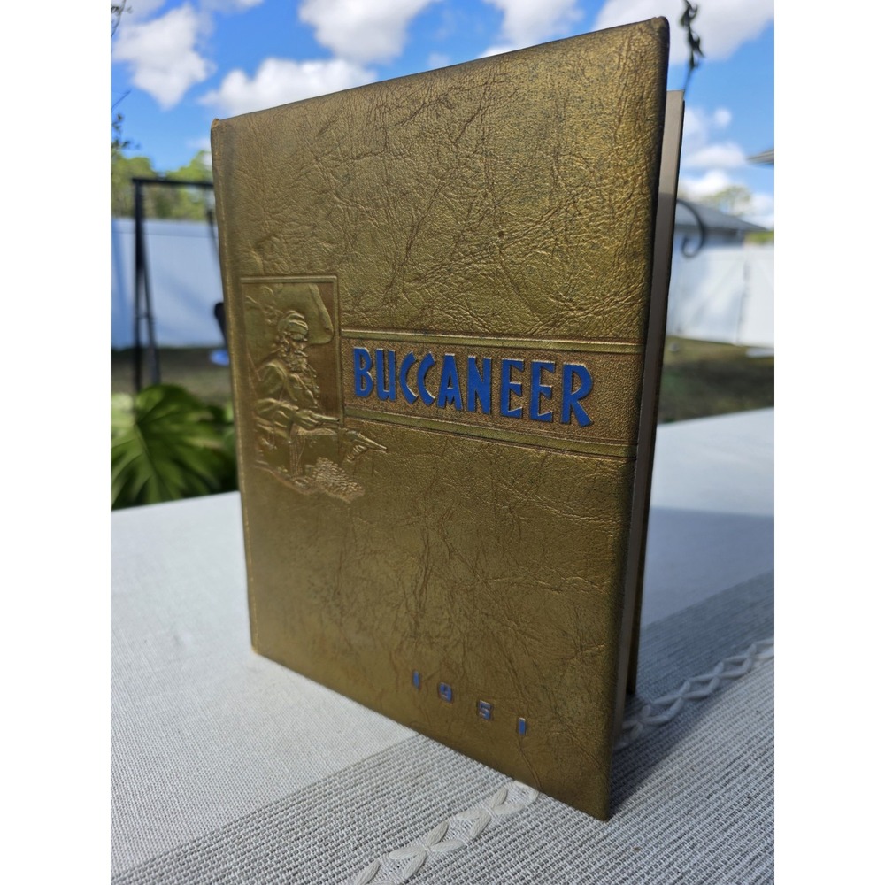 VTG 1951 Mainland High School "The Buccaneer" Yearbook Daytona Beach FL